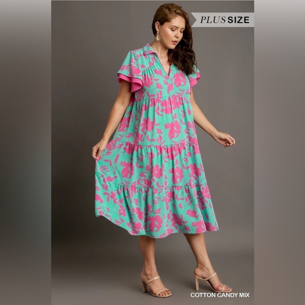 Colorful Summer Dress by‎ Umgee. Plus Size